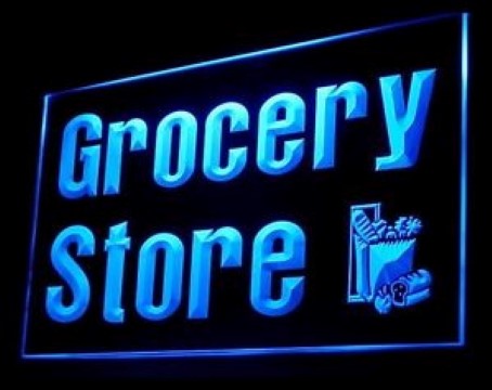 Grocery Store LED Neon Sign